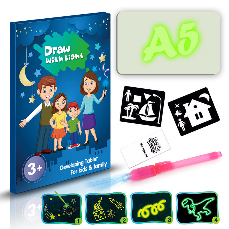 Magic Glow-in-the-Dark Drawing Tablet: Mess-Free Creative Art Kit