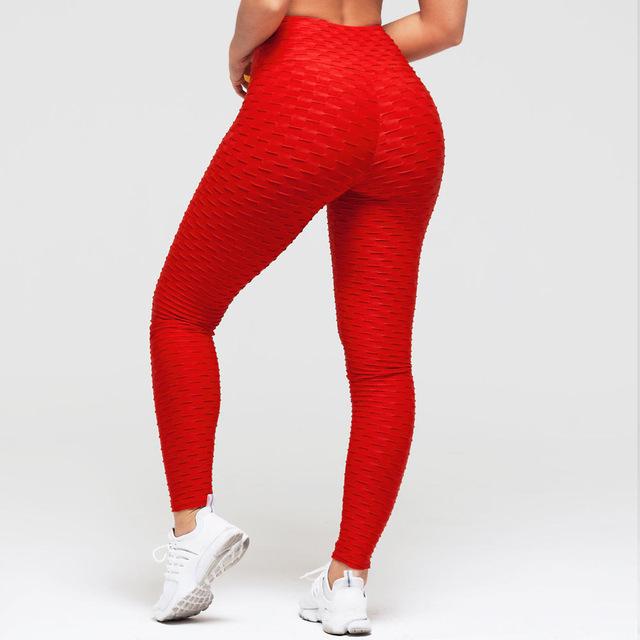Women's booty lifting scrunch leggings by 1, featuring a slim fit design and anti-cellulite fabric with a scrunched back detail.