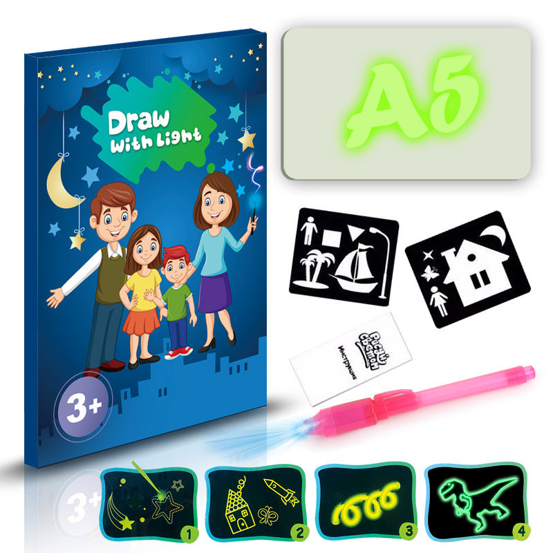 Magic Glow-in-the-Dark Drawing Tablet: Mess-Free Creative Art Kit