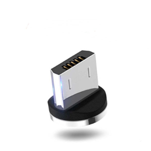 AuraFlow LED magnetic mobile charging cable with built-in LED indicator and one-handed design, perfect for easy power connection.