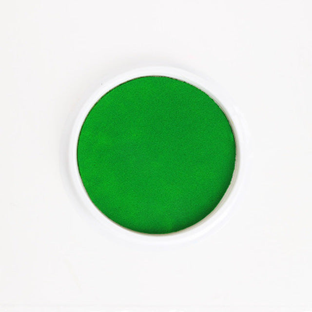Green circle on a white background