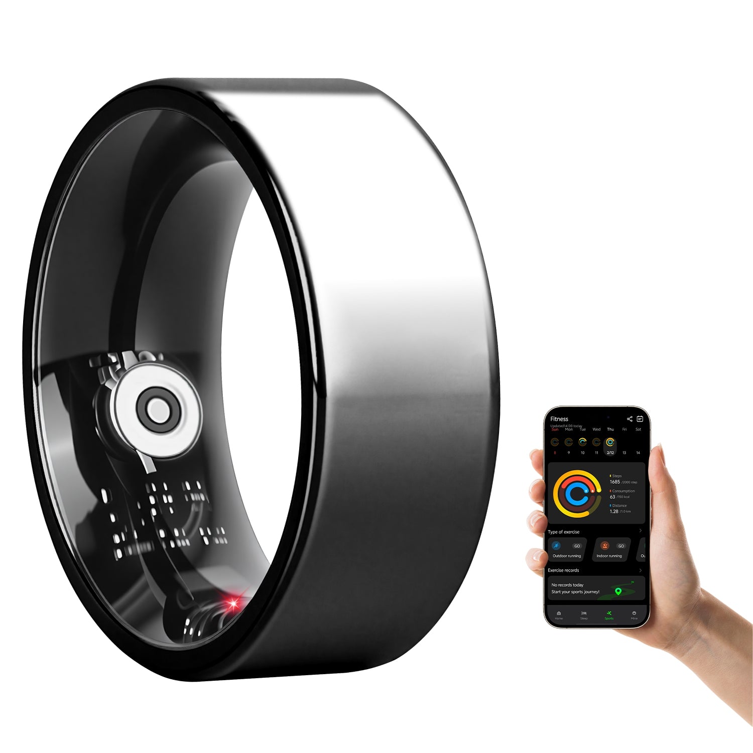 Titanium Elite Smart Ring: Comprehensive 24/7 Health & Wellness Tracker