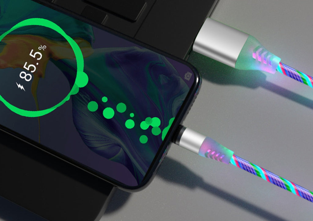AuraFlow LED Magnetic Charging Cable: The Ultimate One-Handed Power Solution