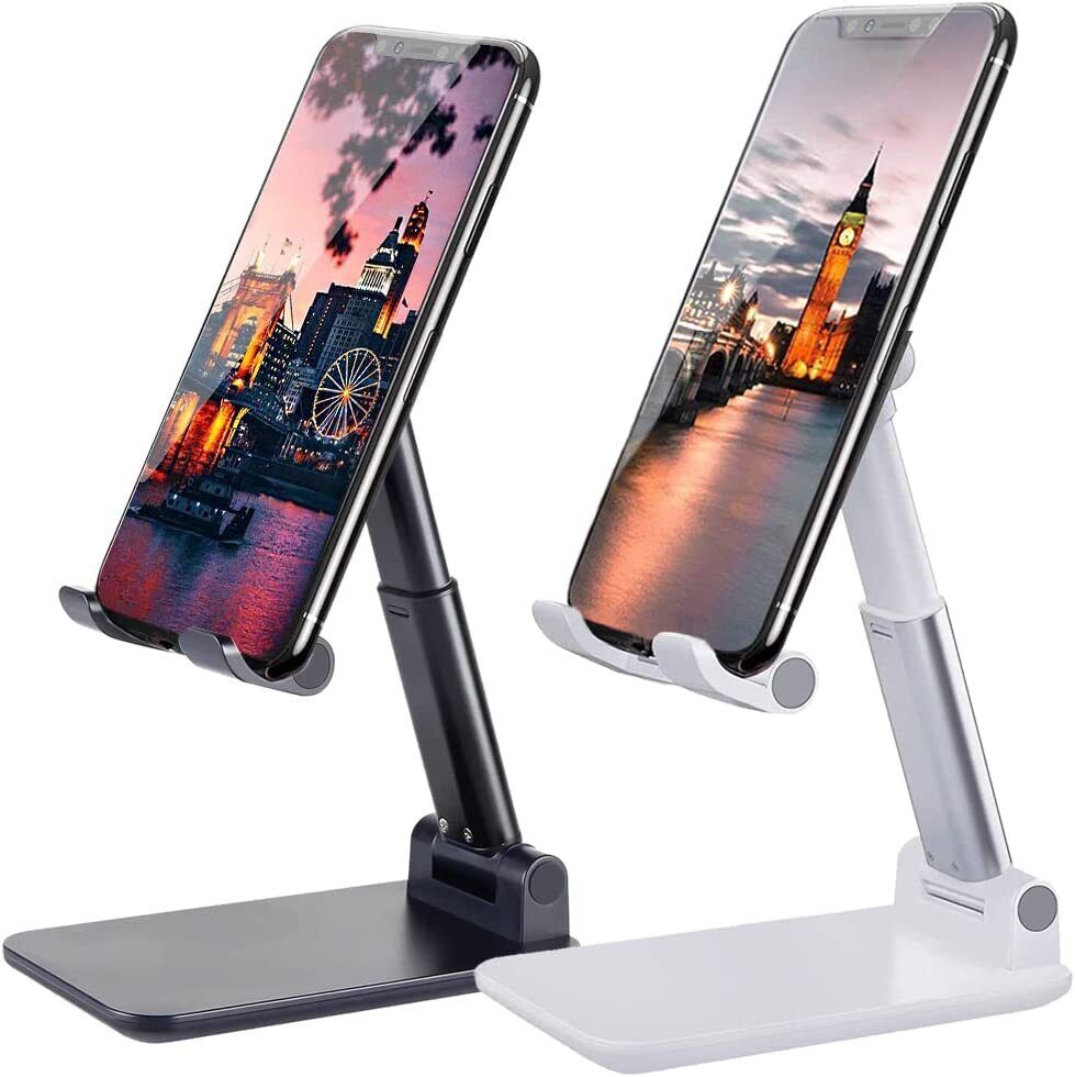 Titanium-grade foldable desktop laptop stand with ergonomic design, adjustable for comfortable device positioning.