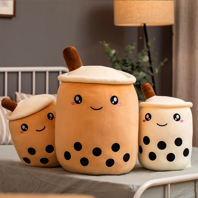 Premium Milk Tea Plush Pillow: The Ultimate Aesthetic Comfort Companion