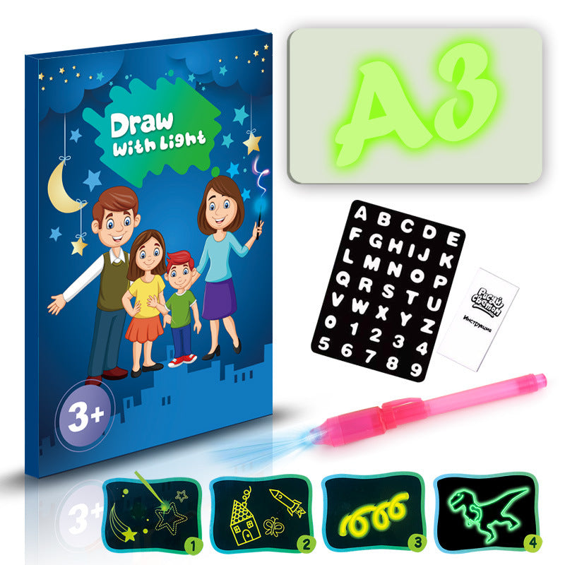 Magic Glow-in-the-Dark Drawing Tablet: Mess-Free Creative Art Kit