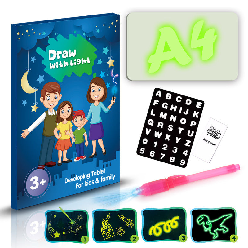 Magic Glow-in-the-Dark Drawing Tablet: Mess-Free Creative Art Kit
