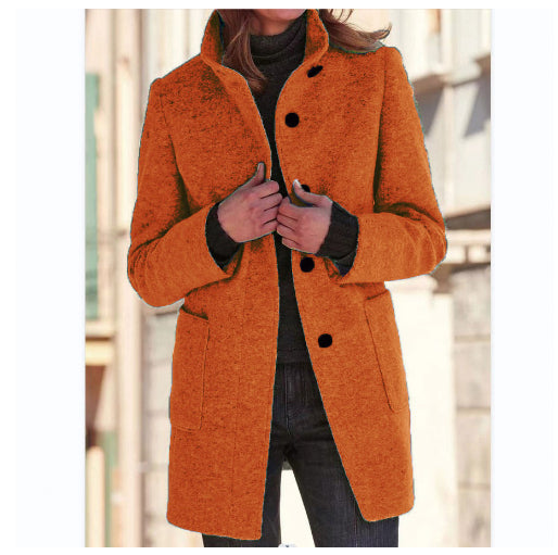 Sovereign Stand-Collar Woolen Coat: The Modern Fall-Winter Essential