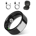 Titanium Elite Smart Ring displaying health metrics on a sleek, modern gadget designed for continuous wellness tracking.