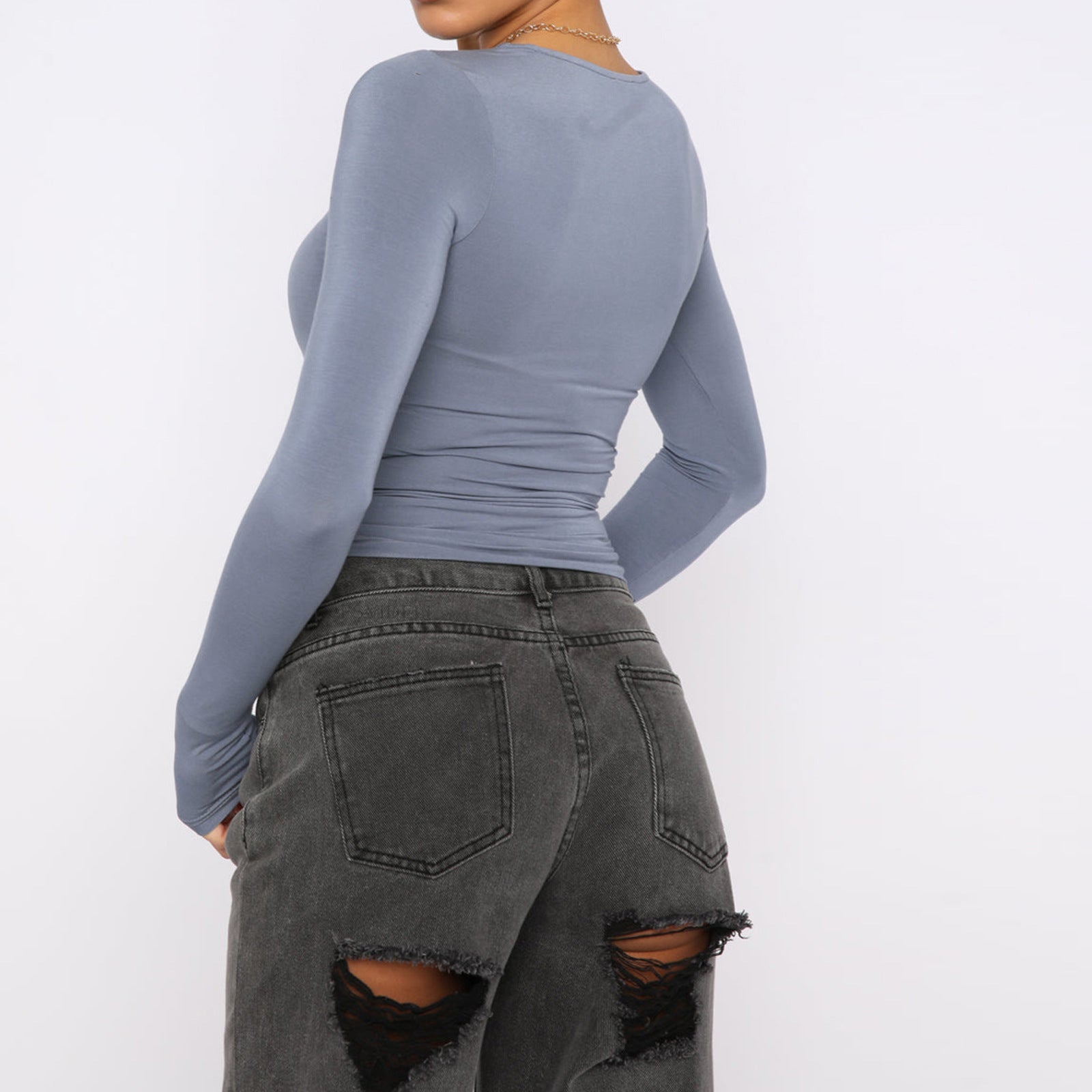 Luna Soft-Touch Pullover: The Essential Long-Sleeve Minimalist Top